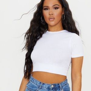 Cropped White T-shirt